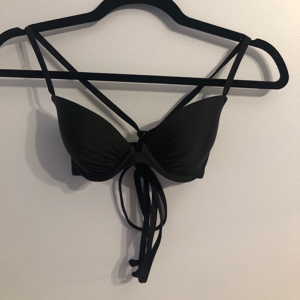 Lace up bikini top